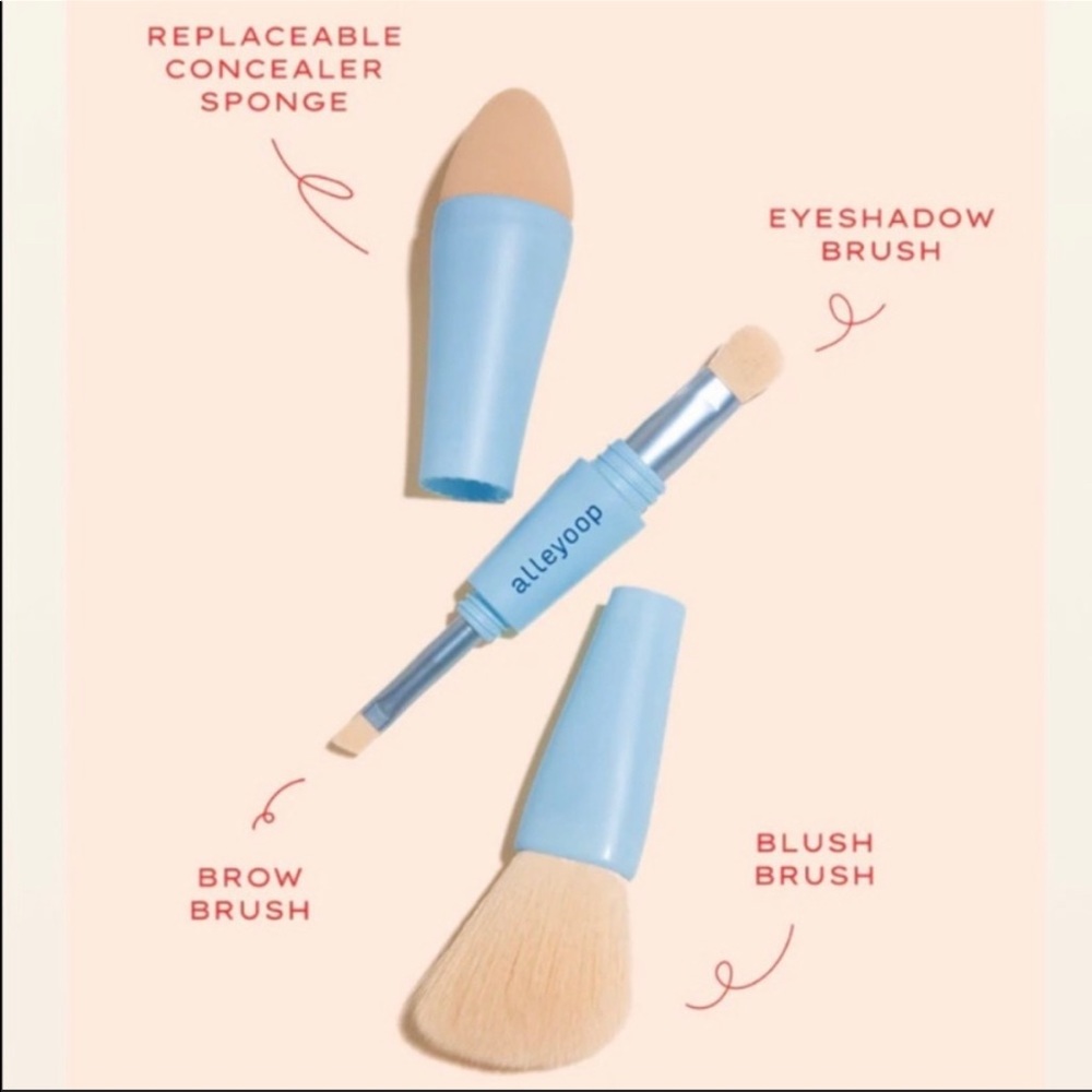 NIB  -  ALLEYOOP multi-tasked 4-IN-1 Makeup Brush
